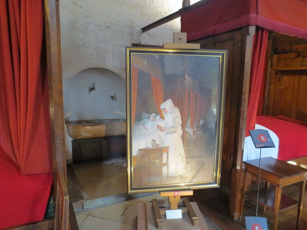 Grande sala dei poveri dell'Hôtel - Dieu de Beaune, Il convalescente